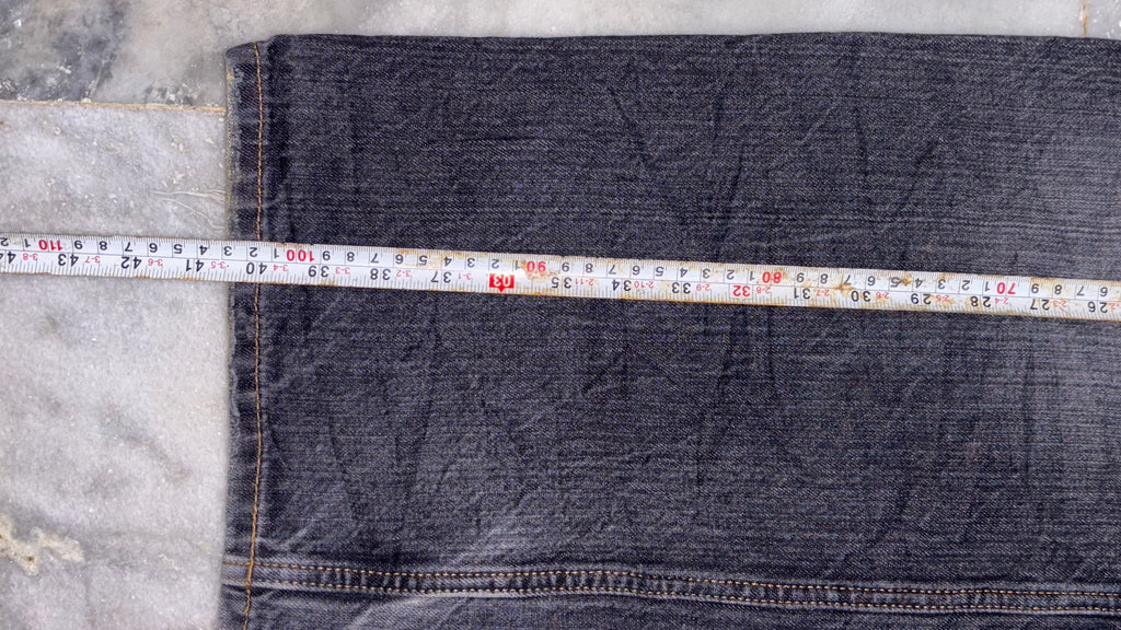 Vintage Dark Wash Wide-Leg Denim