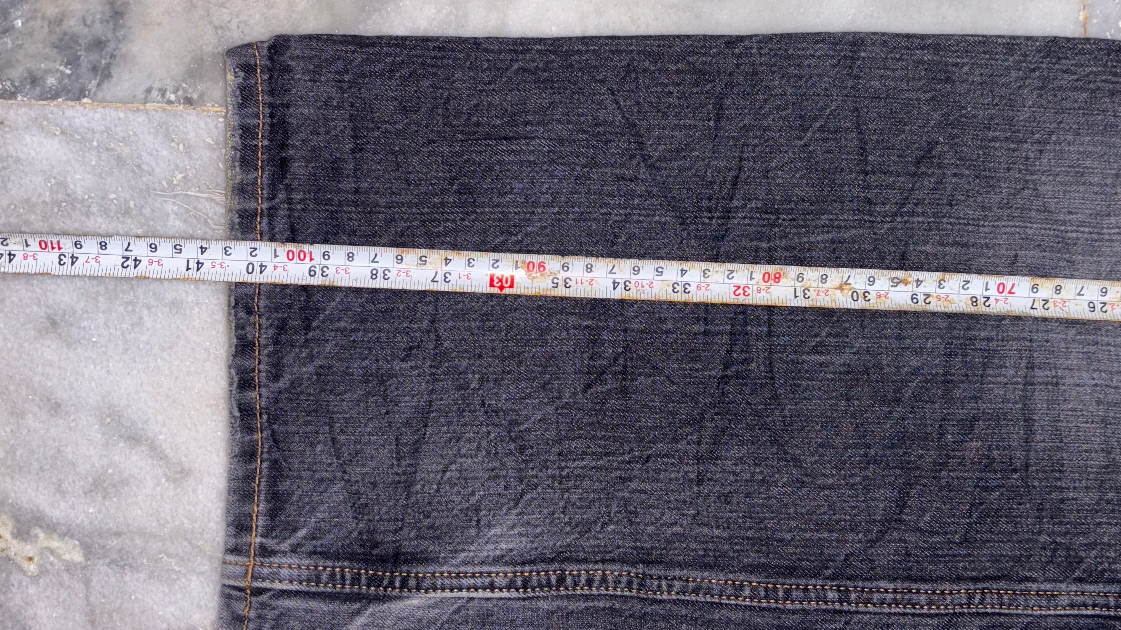 Vintage Dark Wash Wide-Leg Denim