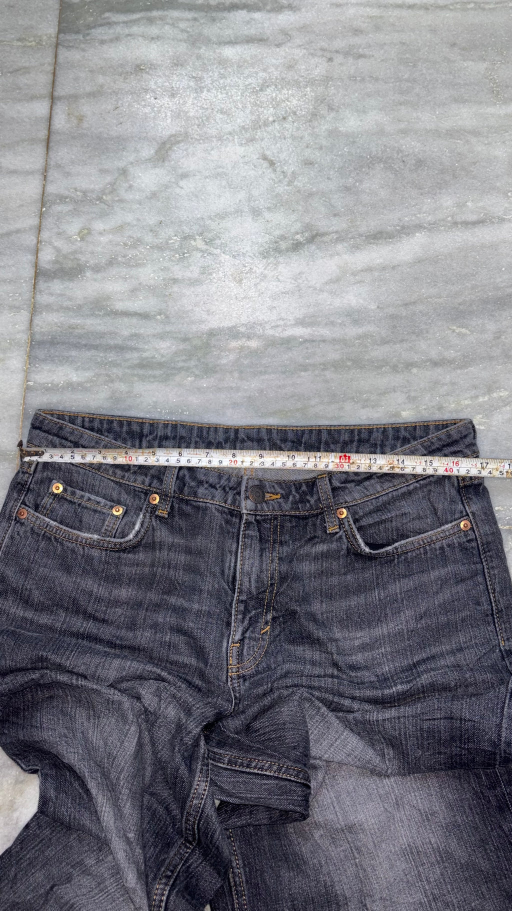 Vintage Dark Wash Wide-Leg Denim