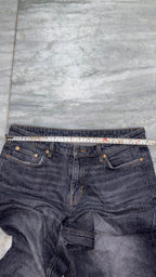 Vintage Dark Wash Wide-Leg Denim