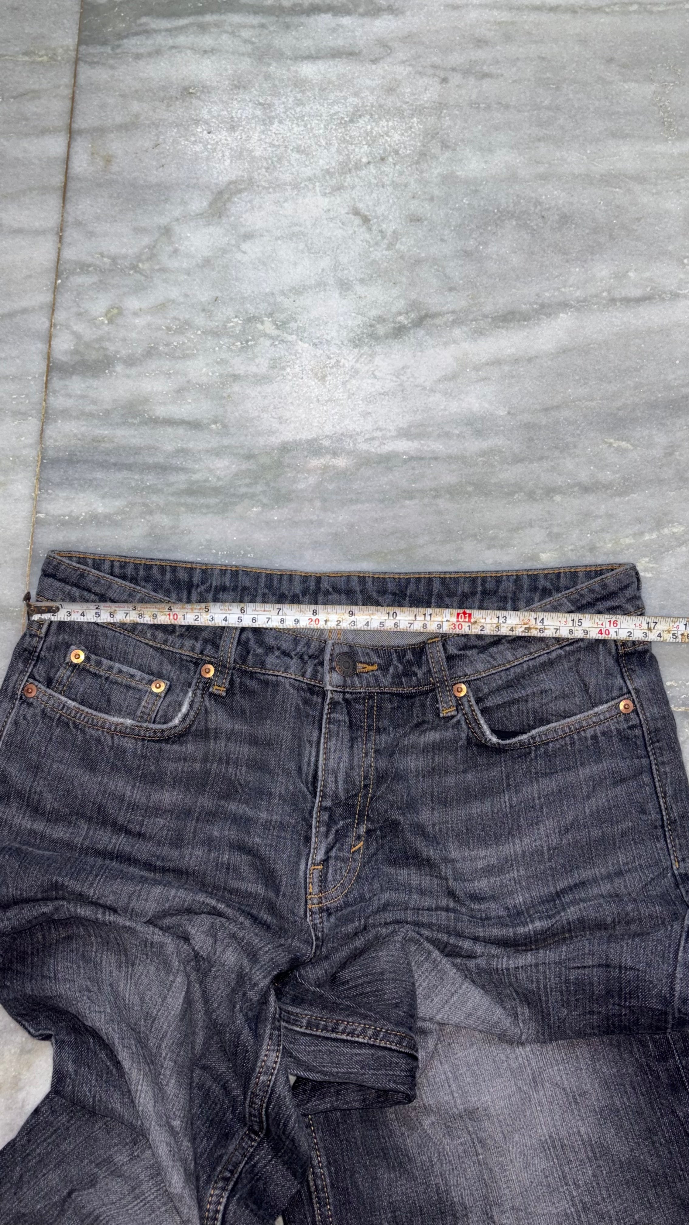 Vintage Dark Wash Wide-Leg Denim