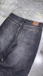 Vintage Dark Wash Wide-Leg Denim