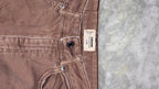 Earthy Brown Relaxed-Fit Wide-Leg Denim