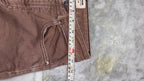 Earthy Brown Relaxed-Fit Wide-Leg Denim