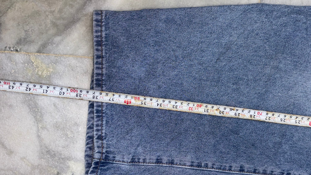 Relaxed Balloon Fit Wide-Leg Denim