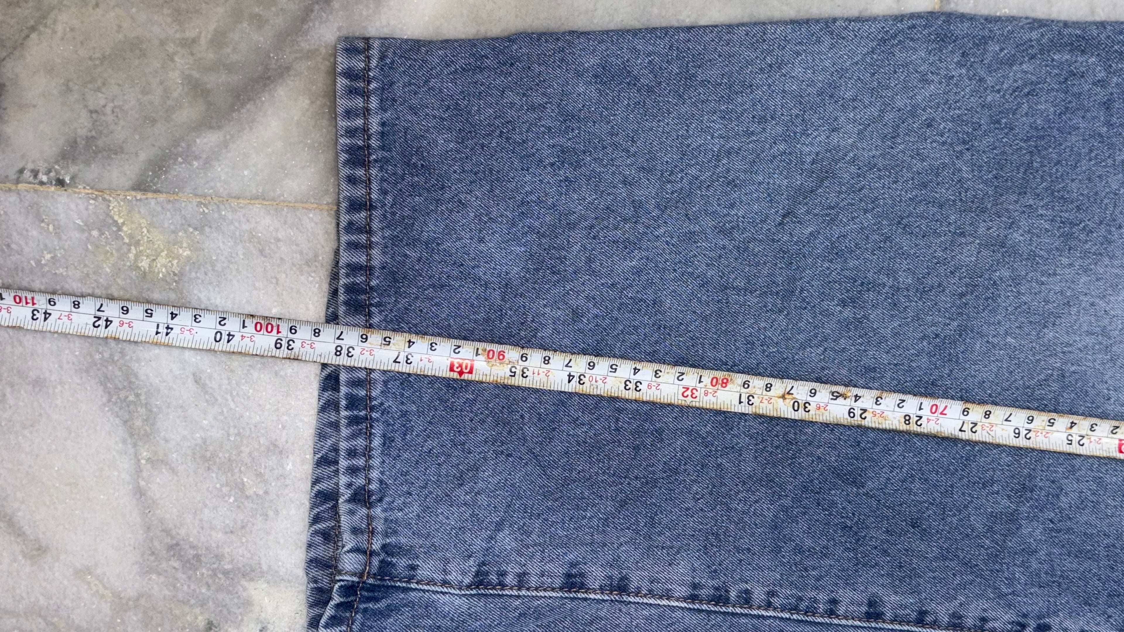 Relaxed Balloon Fit Wide-Leg Denim