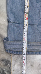 Multi-Pocket Streetwear Cargo Wide-Leg Denim