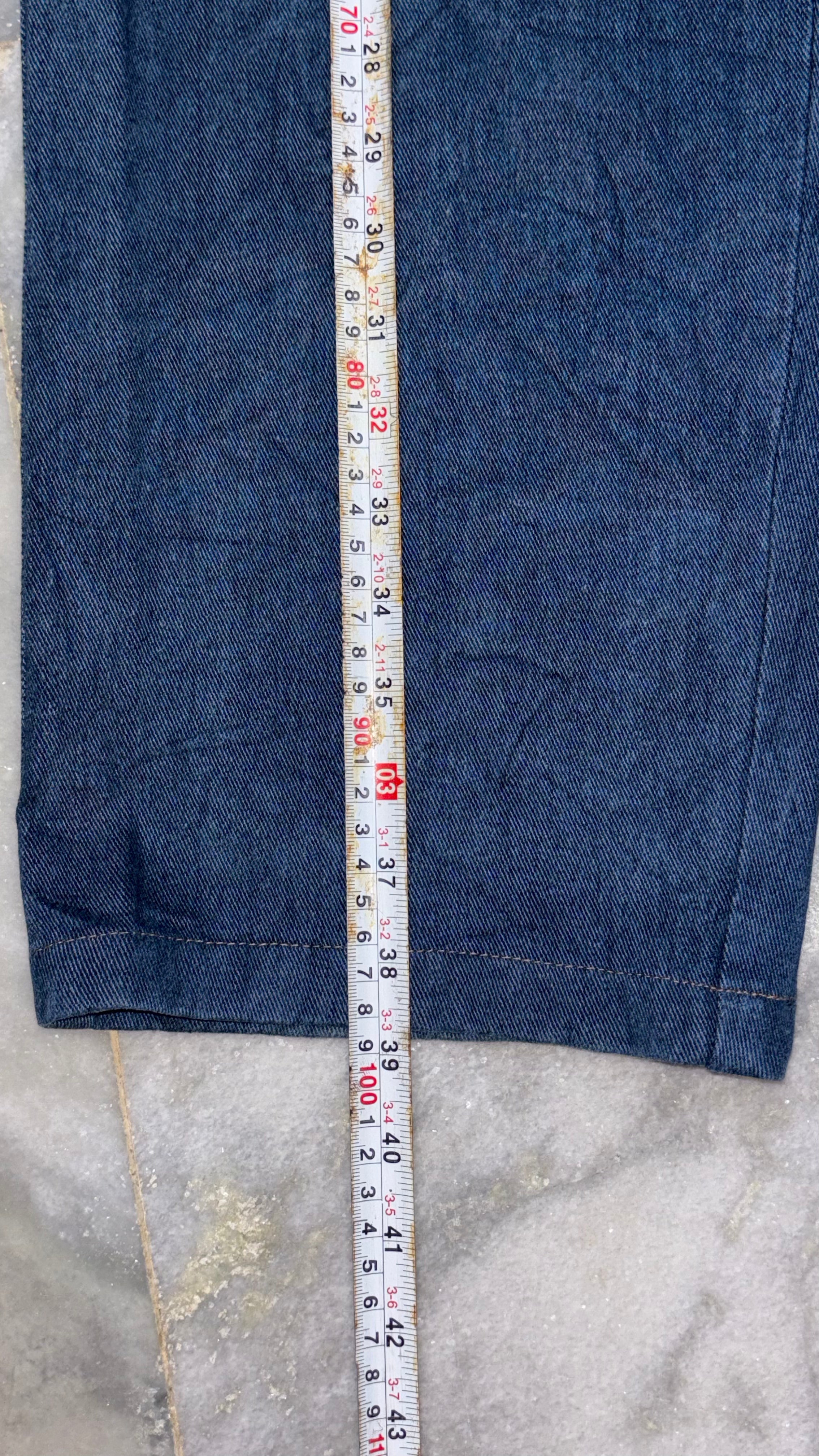Dark Blue Wide-Leg Denim