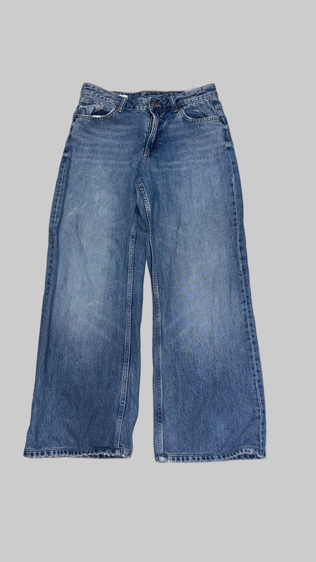 Premium Wide-Leg High-Rise Denim Jeans