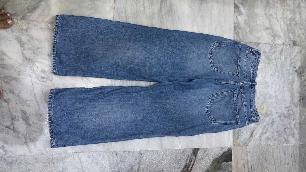 Premium Wide-Leg High-Rise Denim Jeans