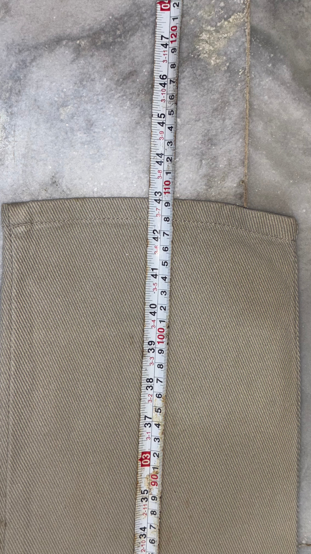 Classic High-Waist Wide-Leg Khaki Trousers / Pant