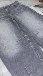 Trendy Acid-Wash High-Rise Balloon Denim Jeans