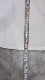 Chic High-Rise Adjustable Waist White Wide-Leg Jeans