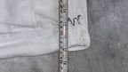 Chic High-Rise Adjustable Waist White Wide-Leg Jeans