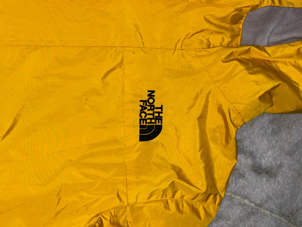 The North Face Bright Yellow Hooded Outdoor Jacket