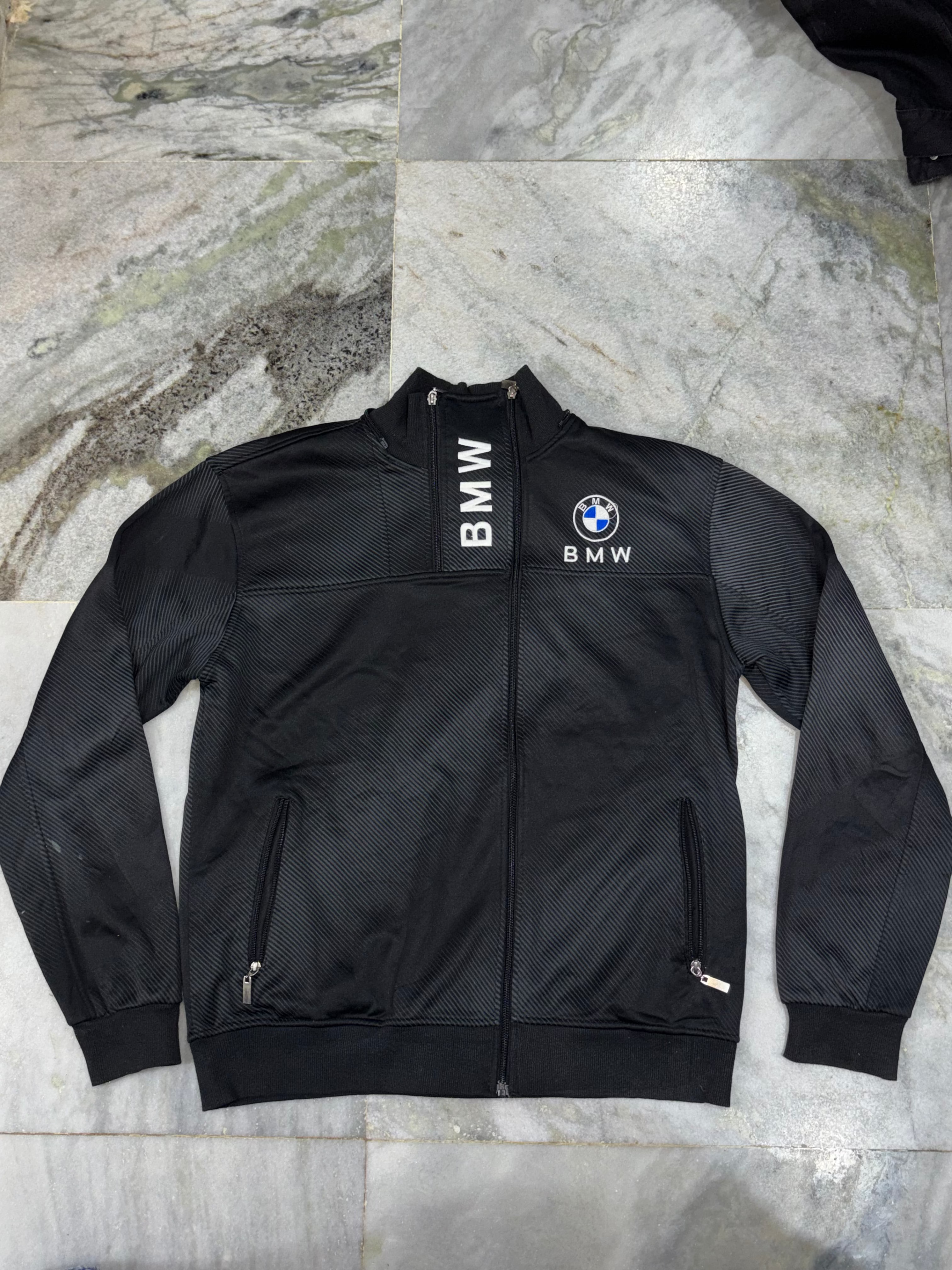 BMW Motorsport Black Full-Zip Riding Jacket