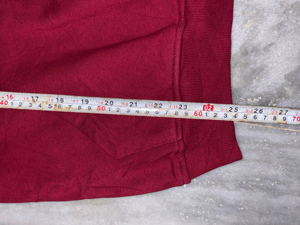 Classic Maroon Nike Hooded Sweatshirt with Bold Front Logo