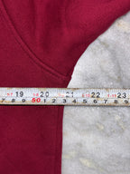 Classic Maroon Nike Hooded Sweatshirt with Bold Front Logo