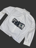 Streetwear Boxy-Fit White Shirt with $100 Dollar Back Print